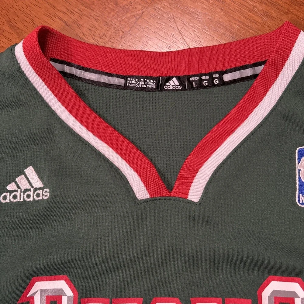 Adidas Milwaukee Bucks Jennings #3 NBA Green Youth Jersey - Size Large